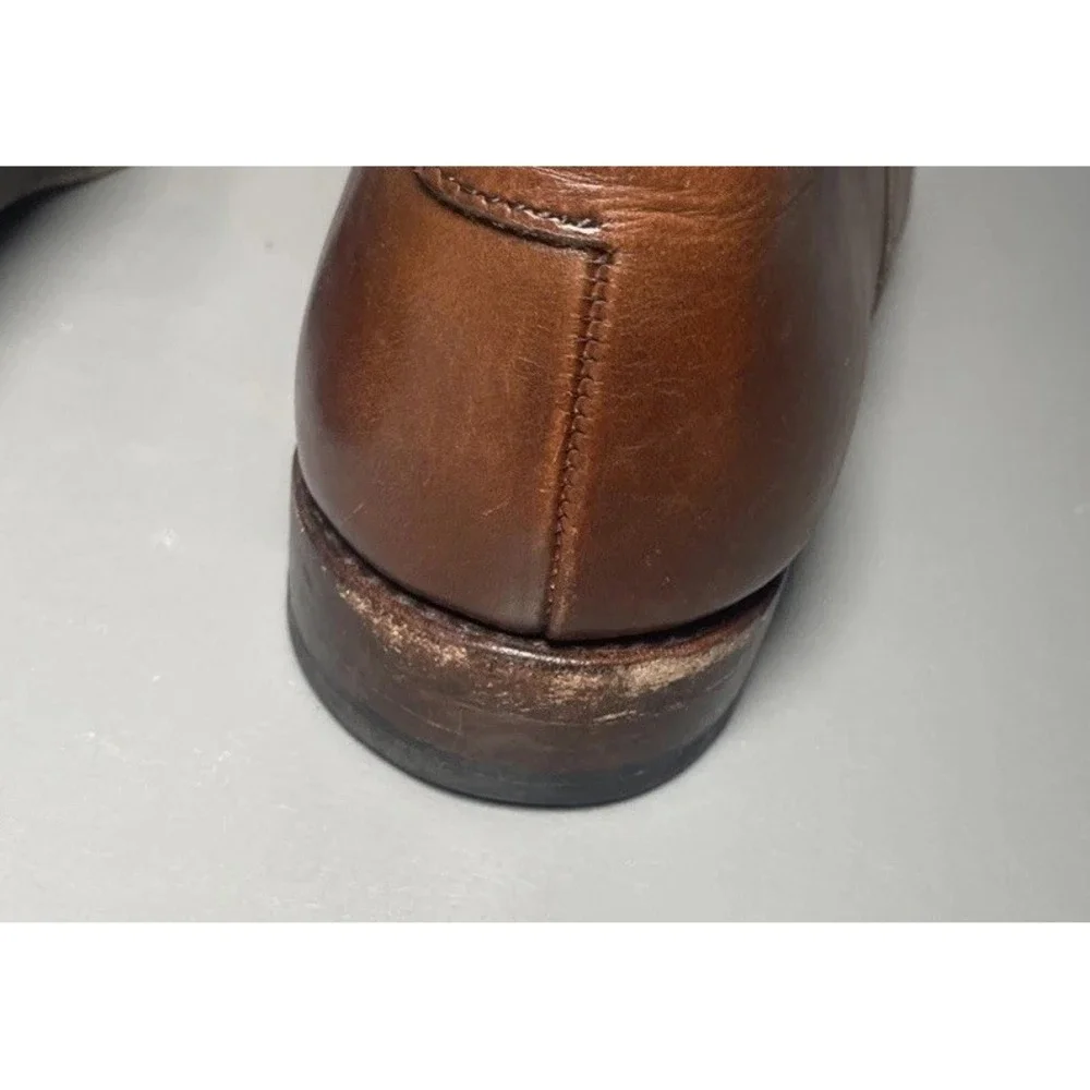Allen Edmonds Park Avenue Dress Shoes Men's Brown Cap-Toe Oxfords Size 9 D